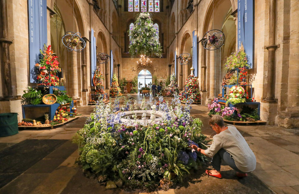 Festival of flowers at Chichester Cathedral