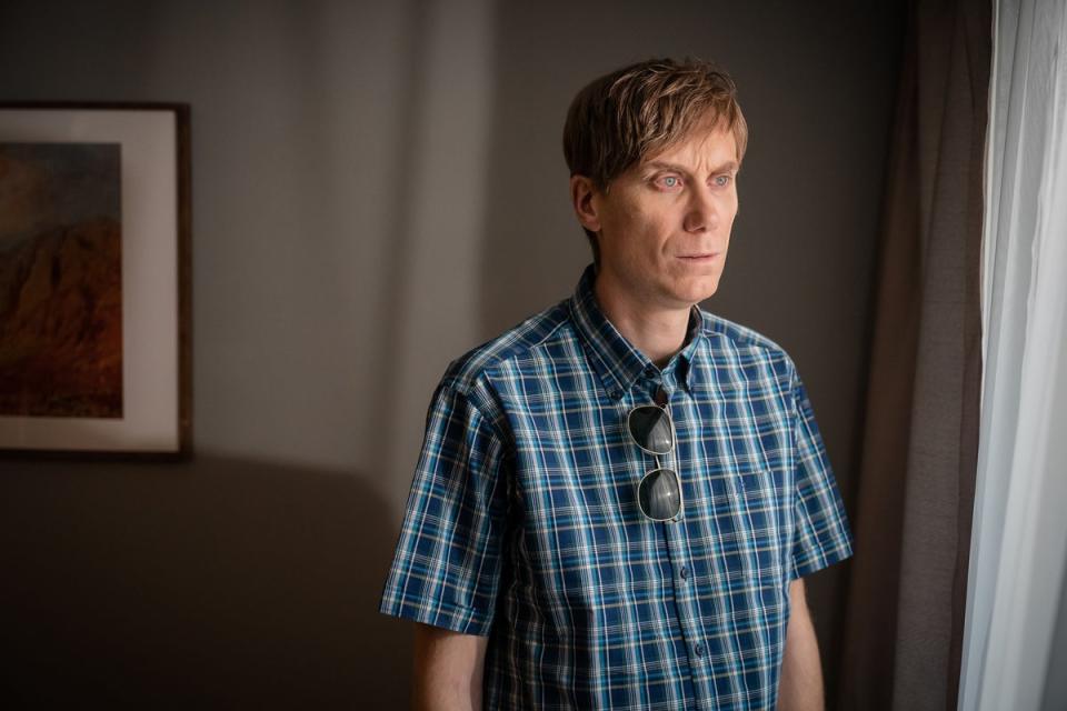 Merchant recently played serial killer Stephen Port in Four Lives (BBC/ITV Studios/Britbox)