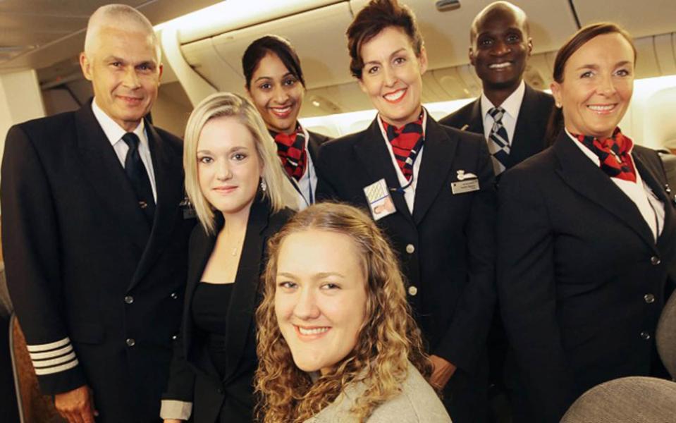 Shona celebrated her 18th birthday with British Airways cabin crew - Credit: British Airways