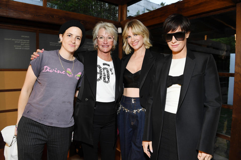 Samantha Ronson, Karen Jones, January Jones and Cassandra Grey. - Credit: Stefanie Keenan/Courtesy of Getty Images for FARFETCH