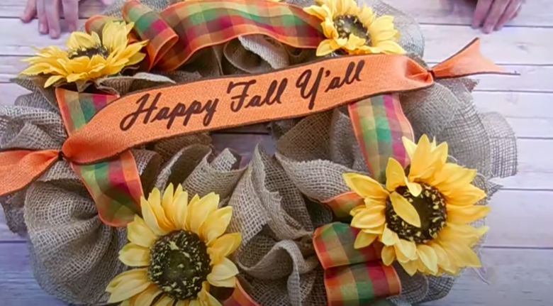 Fall Burlap Wreath