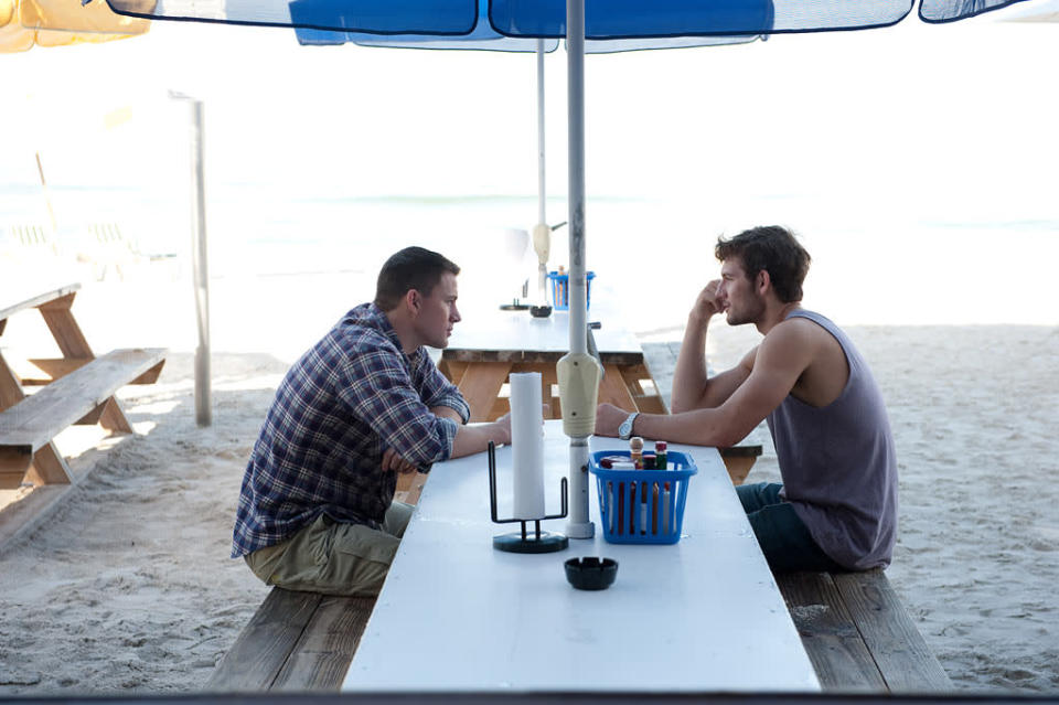 Channing Tatum and Alex Pettyfer in Warner Bros. Pictures' "Magic Mike - 2012