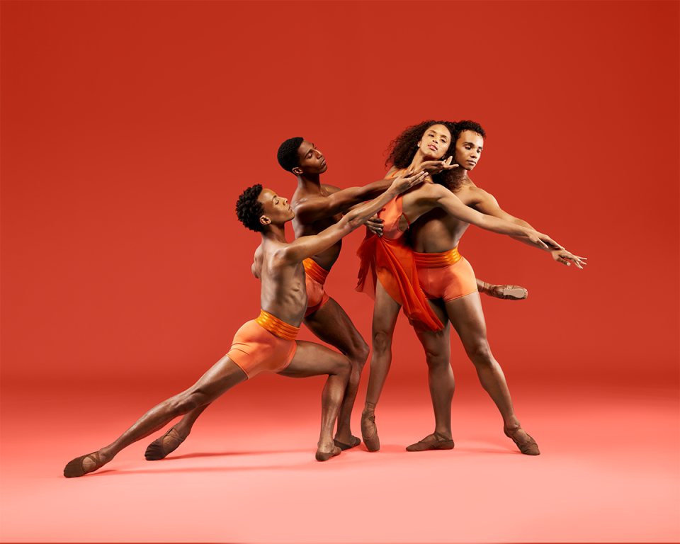 From left, Anthony Santos, Derek Brockington, Amanda Smith and Dylan Santos are part of the touring company of Dance Theatre of Harlem which will perform in Sarasota