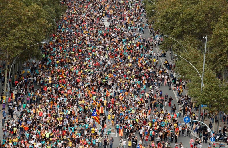 Catalonia's general strike