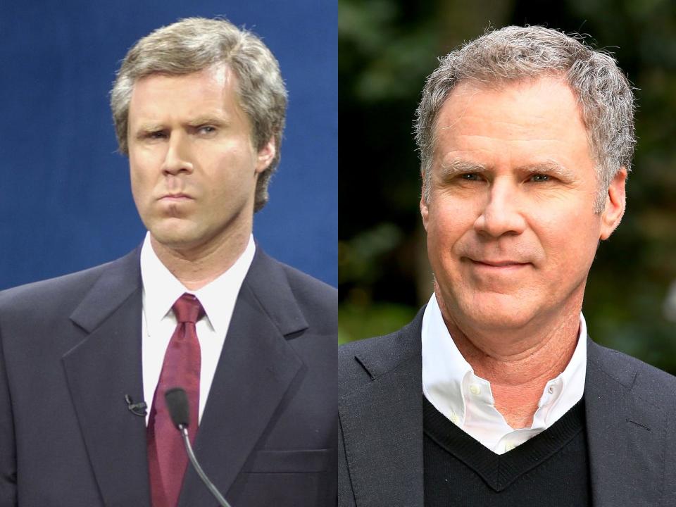 will ferrell then and now