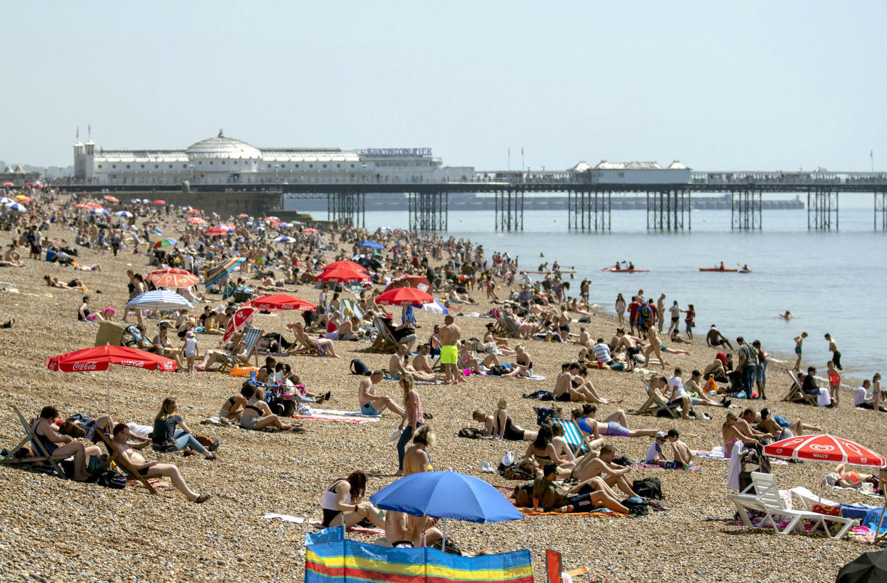 Warm weather is on the way… (/PA via AP)