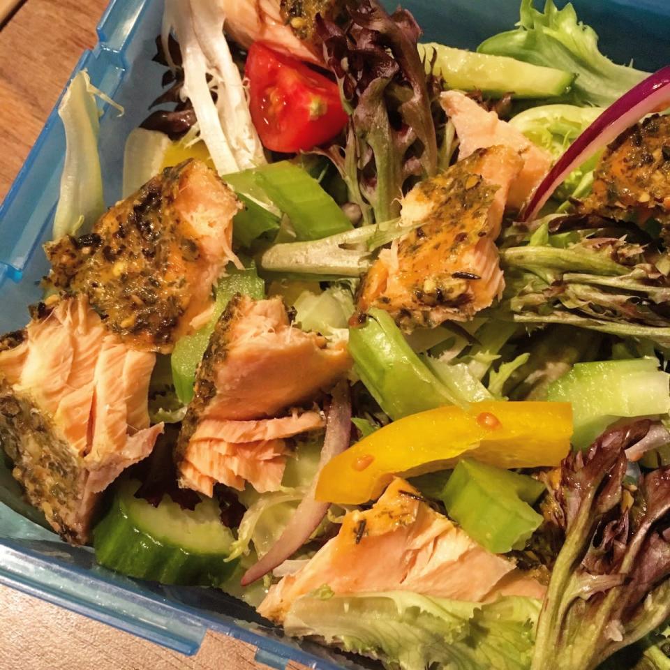 27. Lemon And Dill Roasted Salmon Salad