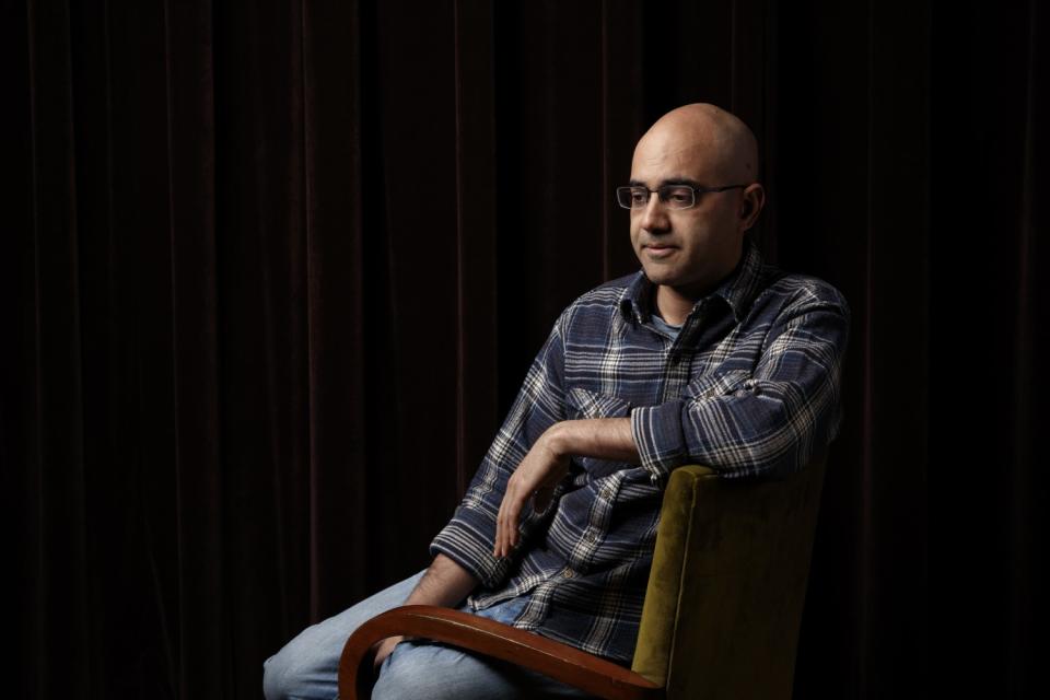 A portrait of Pulitzer Prize-winning playwright Ayad Akhtar