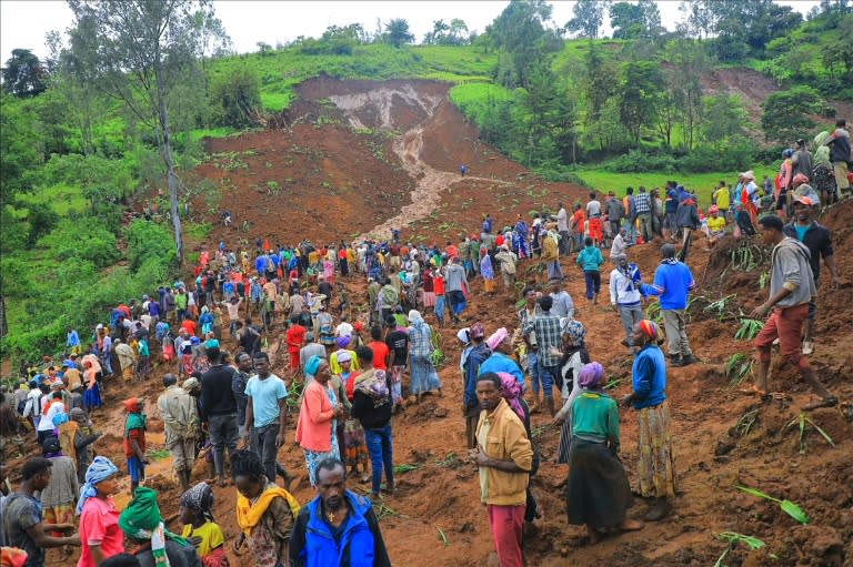 La zona del distrito etíope de Geze-Gofa donde se produjo el deslizamiento de tierra el 22 de julio de 2024 (-)