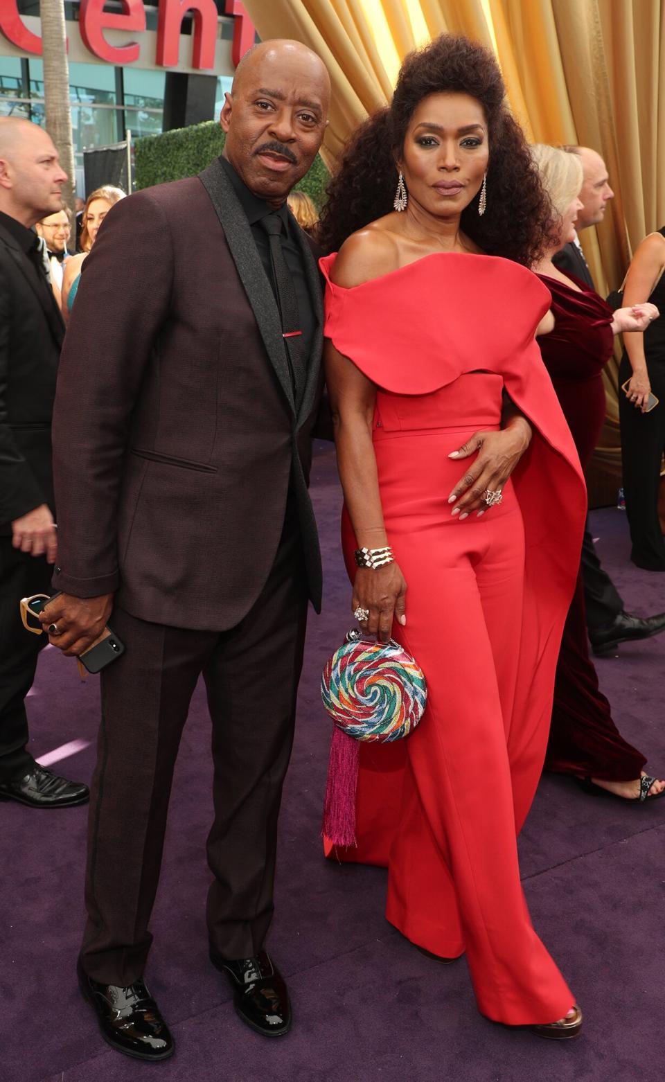 Courtney B. Vance and Angela Bassett attend FOXS LIVE EMMY RED CARPET ARRIVALS during the 71ST PRIMETIME EMMY AWARDS airing live from the Microsoft Theater at L.A. LIVE in Los Angeles on Sunday, September 22 on FOX