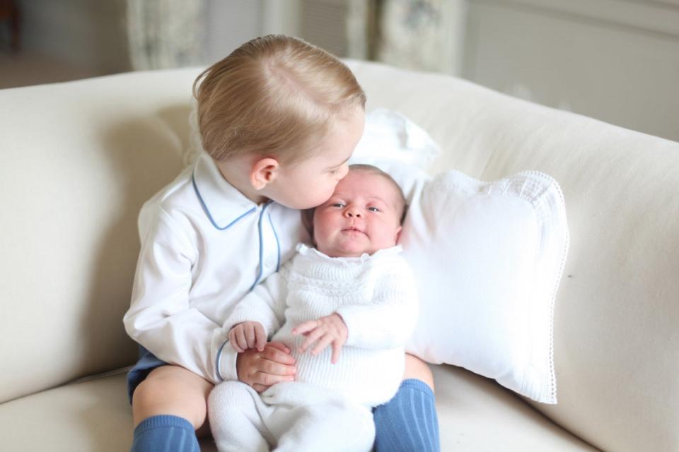 2015: Prince George and Princess Charlotte (HRH The Duchess of Cambridge)