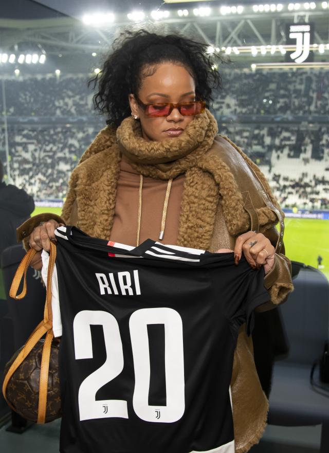 Rihanna Attended a Football Match Carrying a $3,500 Inflatable