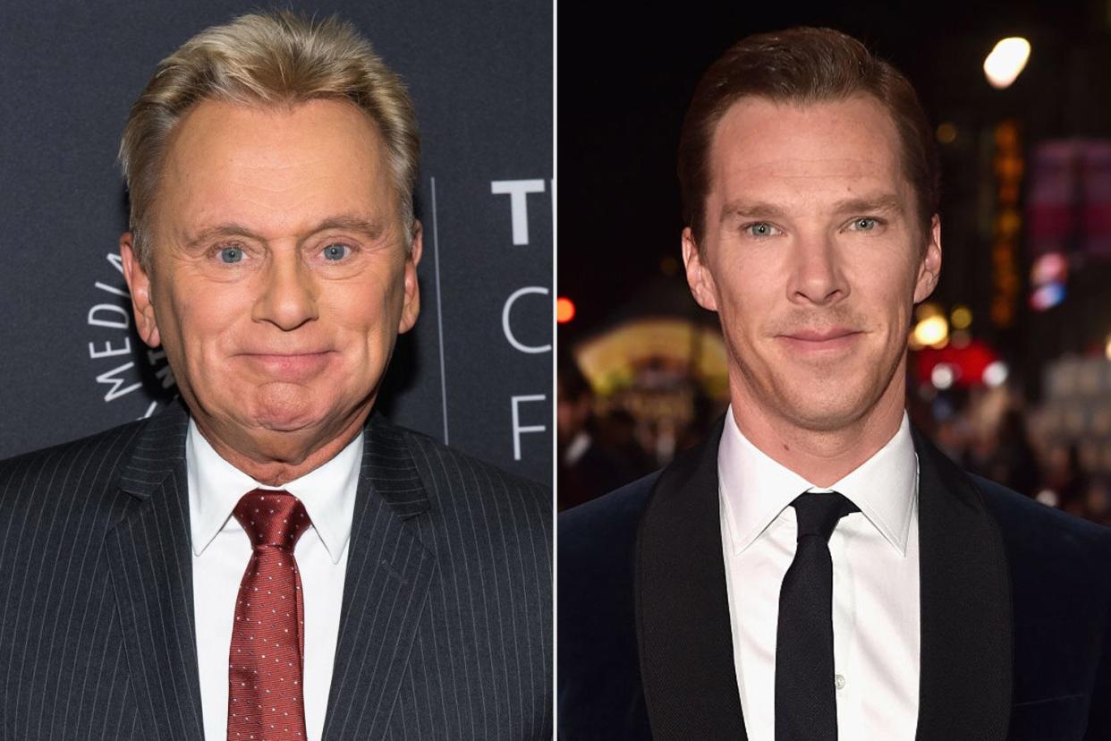 Pat Sajak and Benedict Cumberbatch