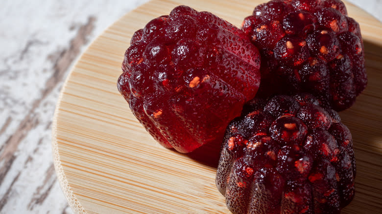 homemade berry gummy candies