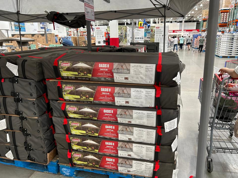 tent display in costco