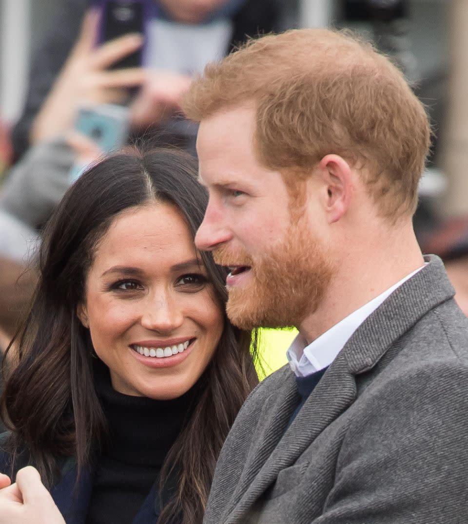 Has Meghan picked up more from Harry than just a ring? Photo: Getty