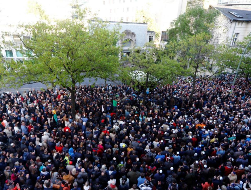 Thousands attend antisemitism march in Berlin (Reuters)