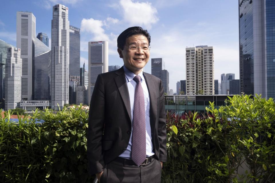 Singapore Deputy Prime Minister Lawrence Wong. (Photographer: Ore Huiying/Bloomberg)