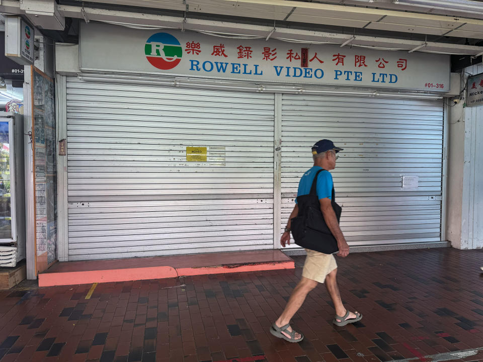 The old Rowell Video store before the move. (Photo: Aloysius Low/Yahoo News Singapore)