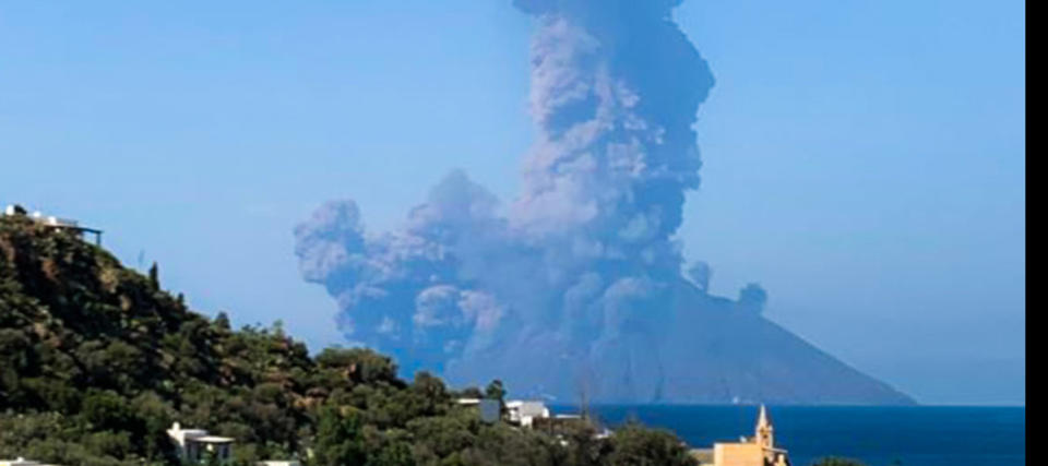 The volcano on the Italian island erupted in dramatic fashion this week. Source: AGI