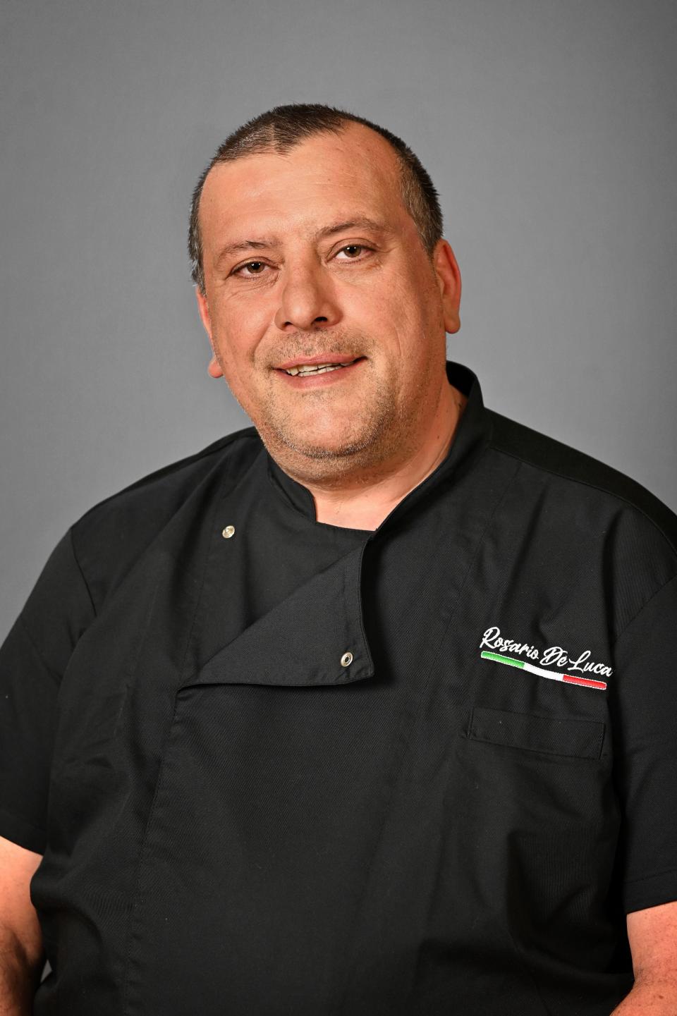 A 2024 headshot of Rosario DeLuca, a chef with experience in Italy and Miami, is set to be head chef at DeLuca restaurant in Nashville starting in May 2024