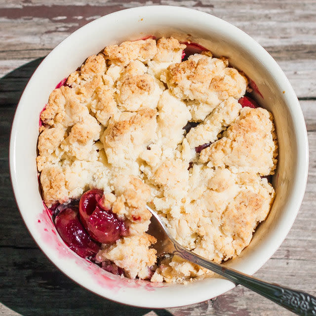 Cherry Cobbler for Two