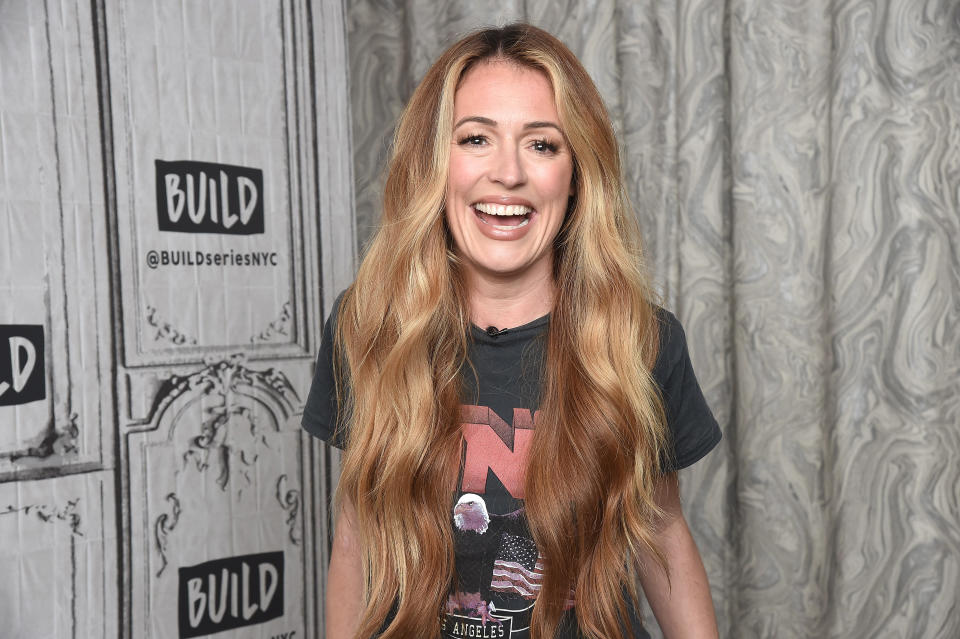 NEW YORK, NEW YORK - JUNE 18:  TV personality Cat Deeley visits the Build Brunch to discuss the 16th season of 'So You Think You Can Dance' at Build Studio on June 18, 2019 in New York City. (Photo by Gary Gershoff/Getty Images)