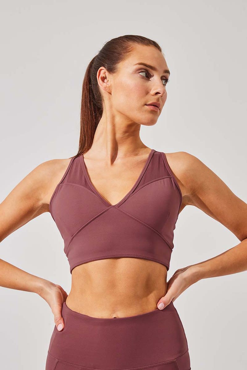 Echo Recycled Nylon Light Support Bra. Image via MPG Sport.