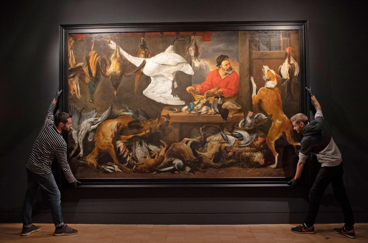 The Fowl Market is part of Fast & Fast: The Art of Food in Europe, 1500-1800 at the Fitzwilliam Museum in Cambridge (Picture: Joe Giddens/PA Wire)