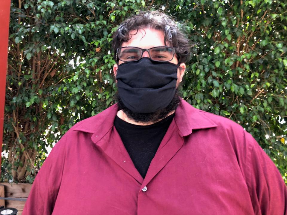 Steven Nuñez, 35, Monrovia, Buddhist minister: Supports mask and vaccine mandates. "We've already seen what happens when it's mandatory, and so many people don't do either."