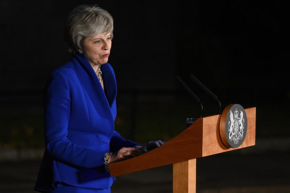 Theresa May's Brexit deal was dismissed by MPs in a Commons vote (AFP/Getty Images)