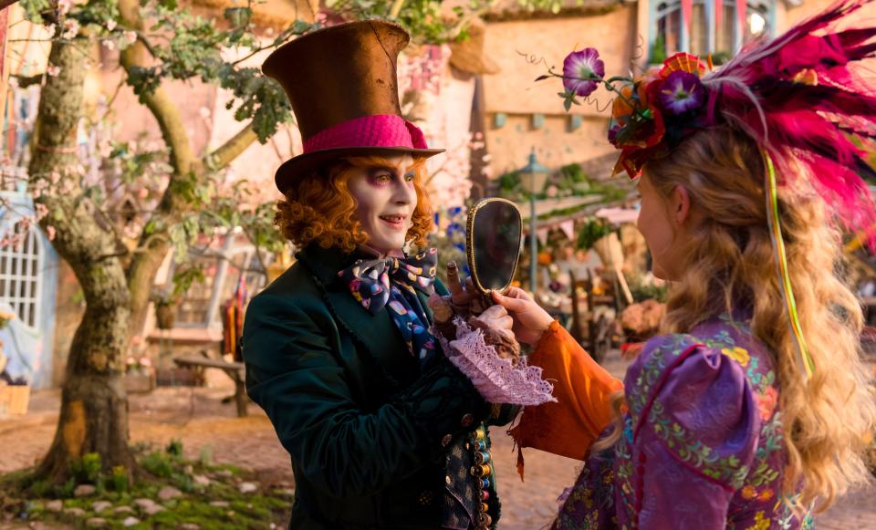 Alice (Mia Wasikowska) returns to the whimsical world of Wonderland and travels back in time to save the Mad Hatter (Johnny Depp) in Disney's "Alice Through the Looking Glass," which was criticized for its overuse of CGI. Peter Mountain, Disney Enterprises Inc. (courtesy)
