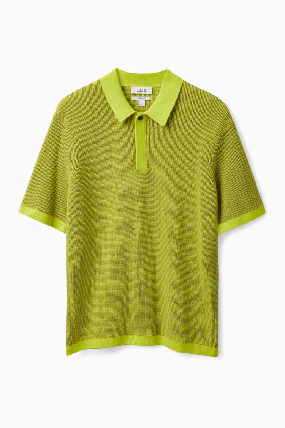 COS Regular-Fit Knitted Polo Shirt 