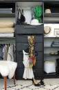 <p>Prepare to be amazed by this blogger's DIY: She used IKEA's RAST dresser<span> and two bookshelves to turn a blank wall into the ultimate clothing organiser.</span></p><p><em><a rel="nofollow noopener" href="http://www.homemadebycarmona.com/how-to-wardrobe-hack/" target="_blank" data-ylk="slk:See more at Homemade by Carmona »;elm:context_link;itc:0;sec:content-canvas" class="link ">See more at Homemade by Carmona »</a></em></p>