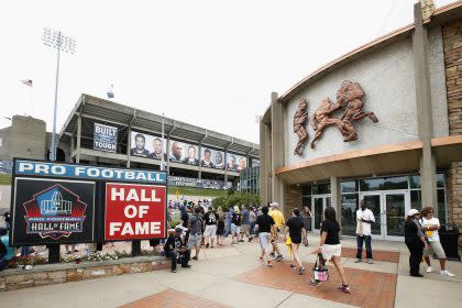 The Pro Football Hall of Fame in Canton, Ohio. (Getty Images)