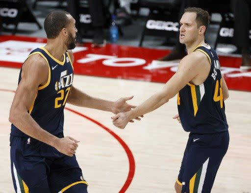 Rudy Gobert  放眼未來：雷霆隊。法新社