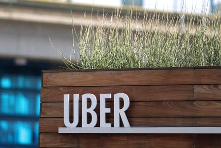 The Uber Hub is seen in Redondo Beach,