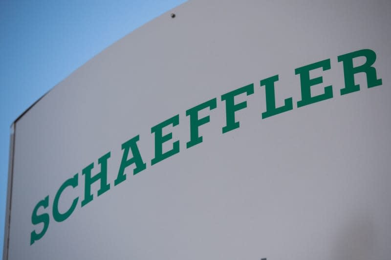 A general view of the logo of the Automotive industry company "Schaeffler" placed on the entrance of the plant in Luckenwalde. Motion technology firm Schaeffler on 09 January announced the placement of corporate bonds with a total volume of €1.1 billion ($1.2 billion) with international investors. Christophe Gateau/dpa