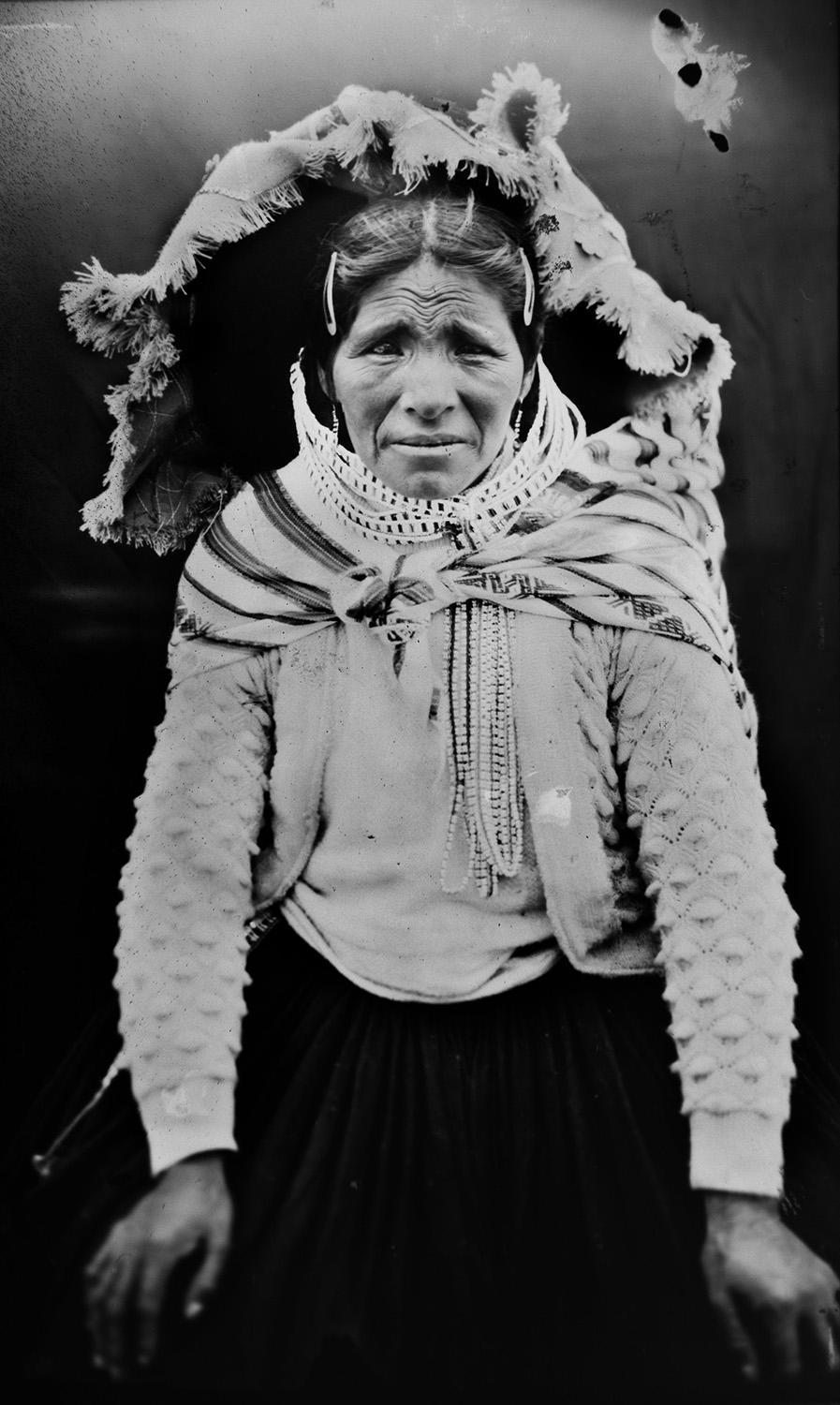 <p>Sebastiana Jara poses for a portrait in the Sinakara Valley, in Peru’s Cuzco region, during the Qoyllur Rit’i festival, translated from the Quechua language as Snow Star. Sebastiana sells handicrafts and typical fabrics from the Cuzco region at the Snow Star festival. (Photo: Rodrigo Abd/AP) </p>