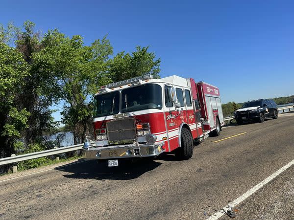 photographs of the crash on FM 315, courtesy of Chandler Volunteer Fire Department