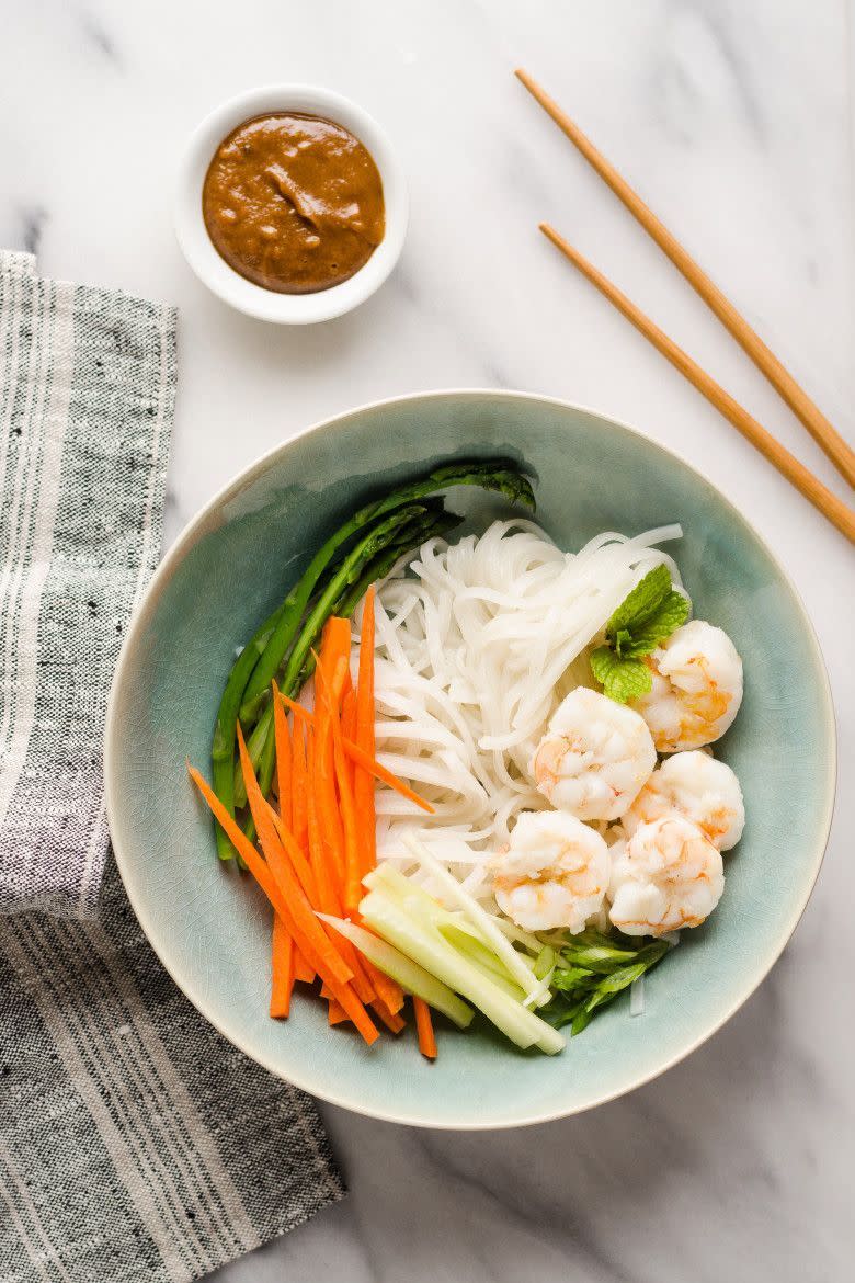 Shrimp Spring Roll Noodle Bowls