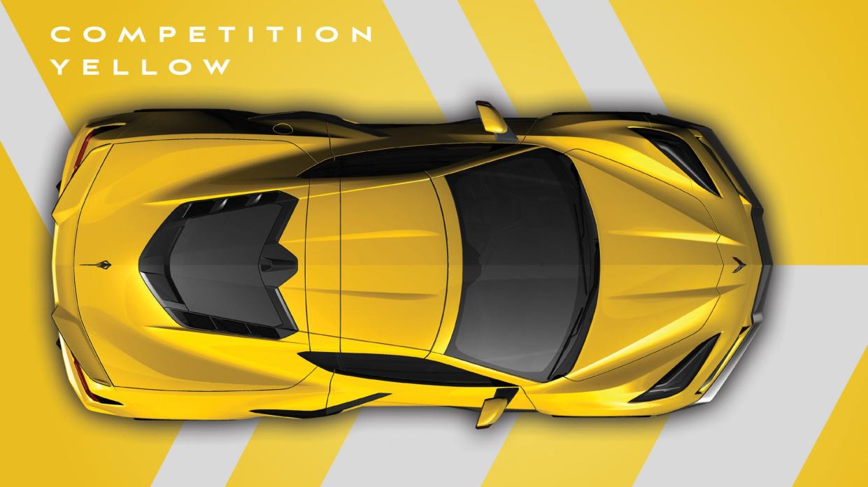 The C8 Corvette Finally Comes in Competition Yellow for 2025 photo