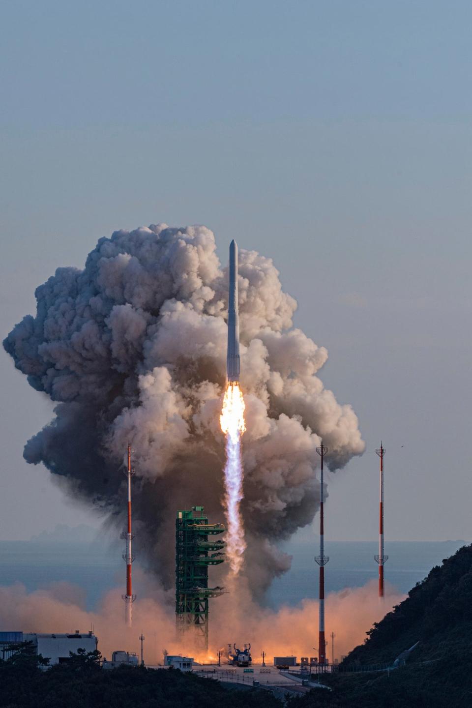 The Nuri rocket lifts off (AP)