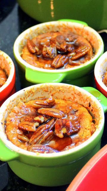 Sweet Potato Souffle with Maple Pecan Syrup