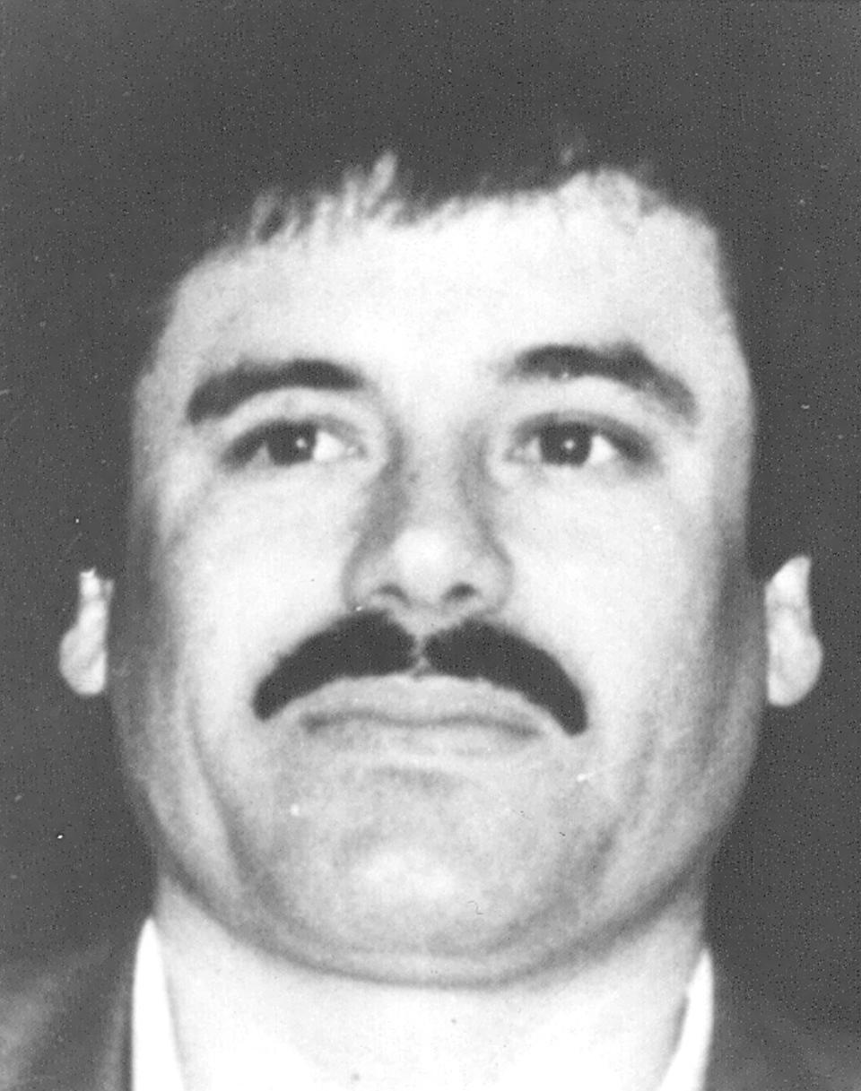 FILE - This undated file image released by Mexico's Attorney General's Office on May 31, 1993, shows drug lord Joaquin "El Chapo" Guzman at an undisclosed location. A senior U.S. law enforcement official said Saturday, Feb. 22, 2014 that Guzman, the head of Mexico’s Sinaloa Cartel, was captured alive overnight in the beach resort town of Mazatlan. Guzman faces multiple federal drug trafficking indictments in the U.S. and is on the Drug Enforcement Administration’s most-wanted list. (AP Photo/Procuraduria General de la Republica, File)