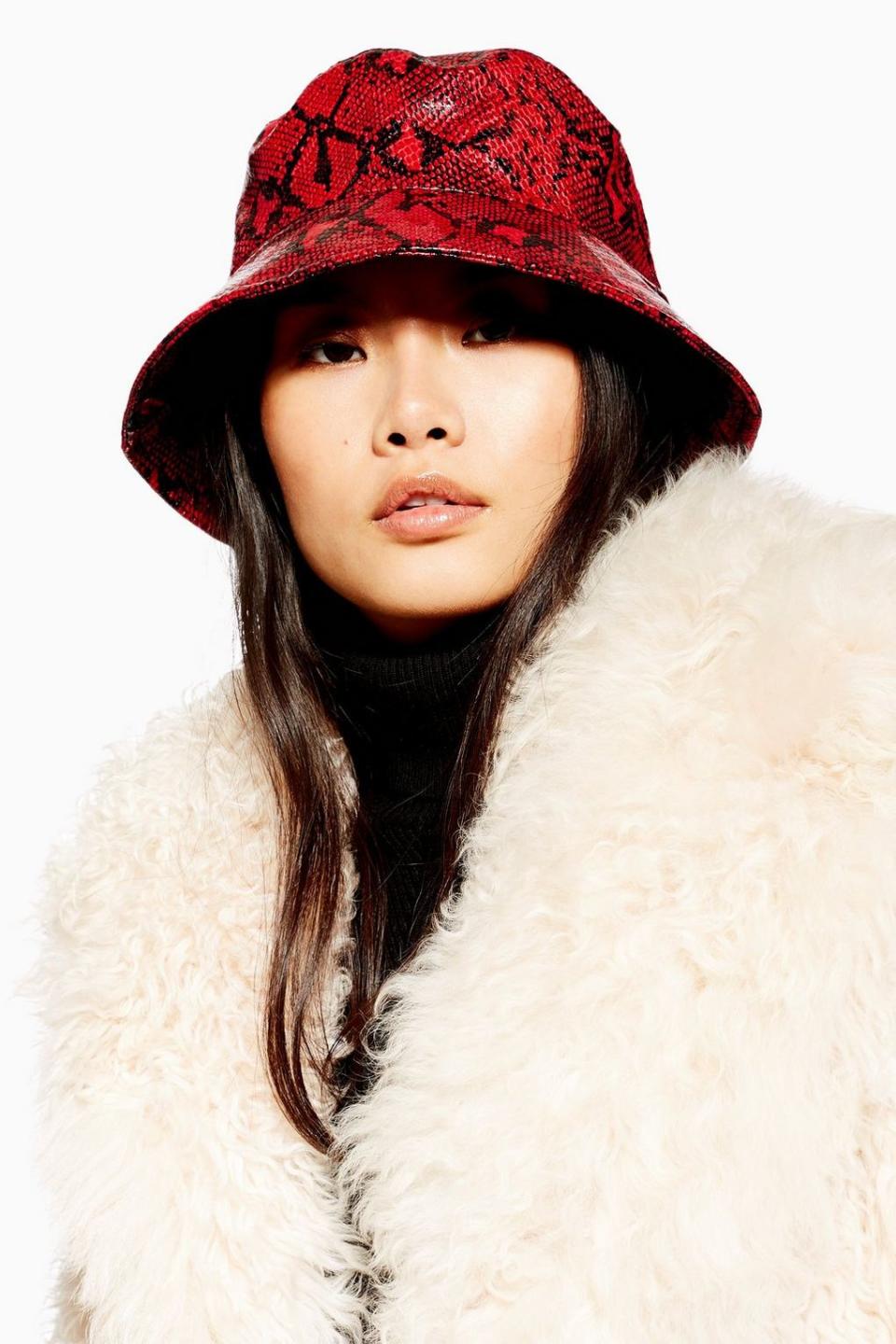 Topshop Snake Bucket Hat. (Photo: Topshop)