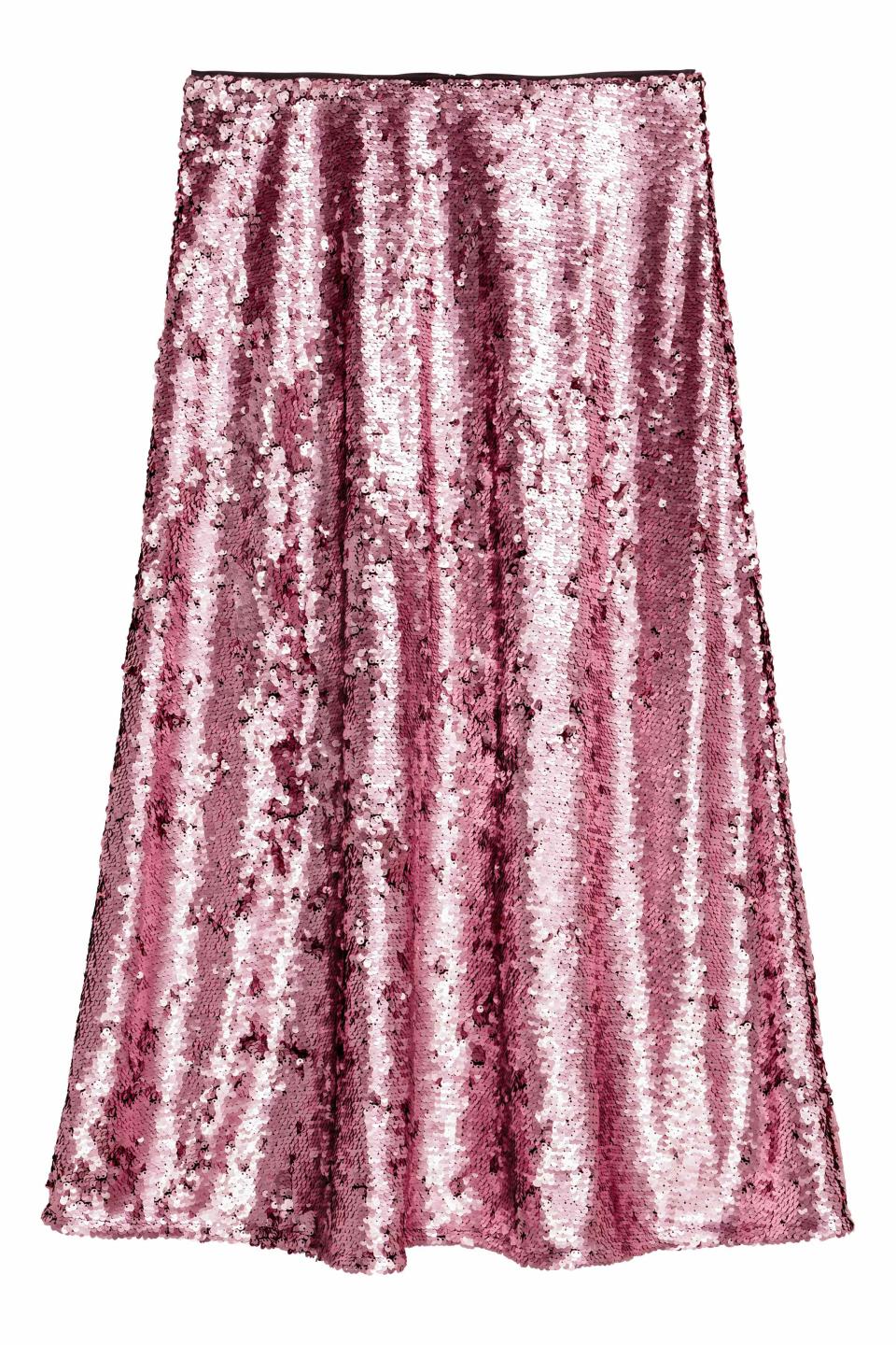 Pink Sequin Skirt