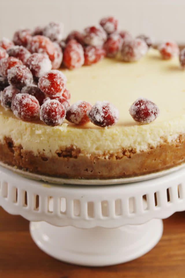 Sparkling Cranberry Cheesecake