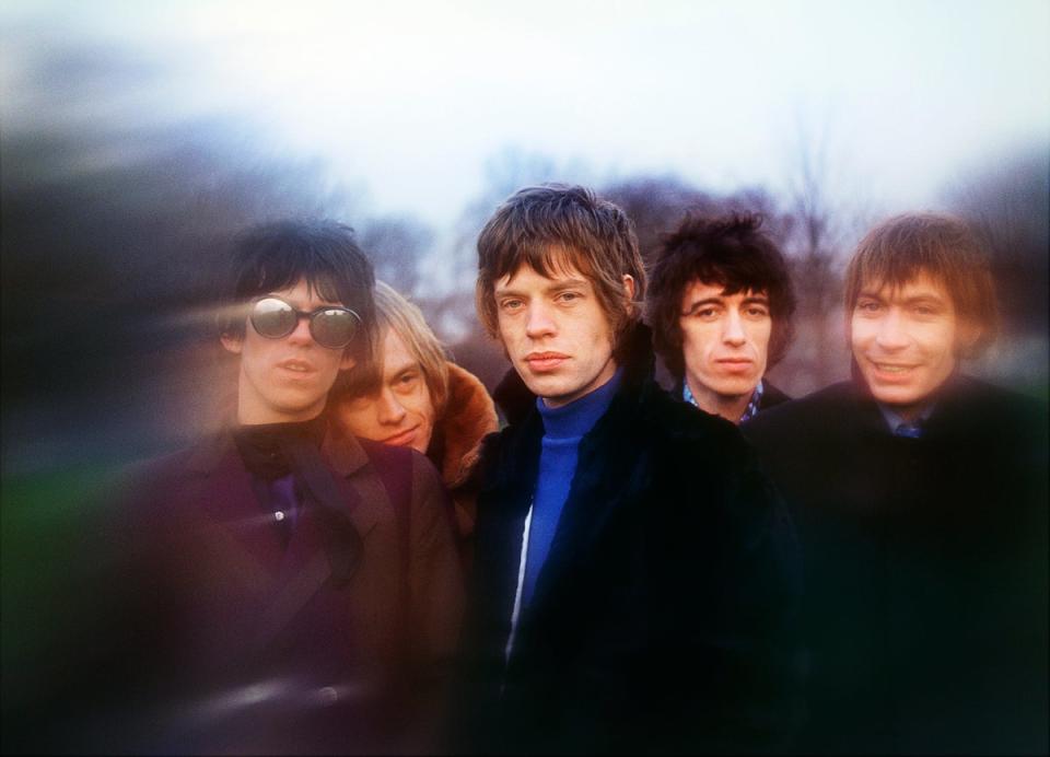 The Rolling Stones shot in the morning light on Primrose Hill (Gered Mankowitz / Iconic Images)