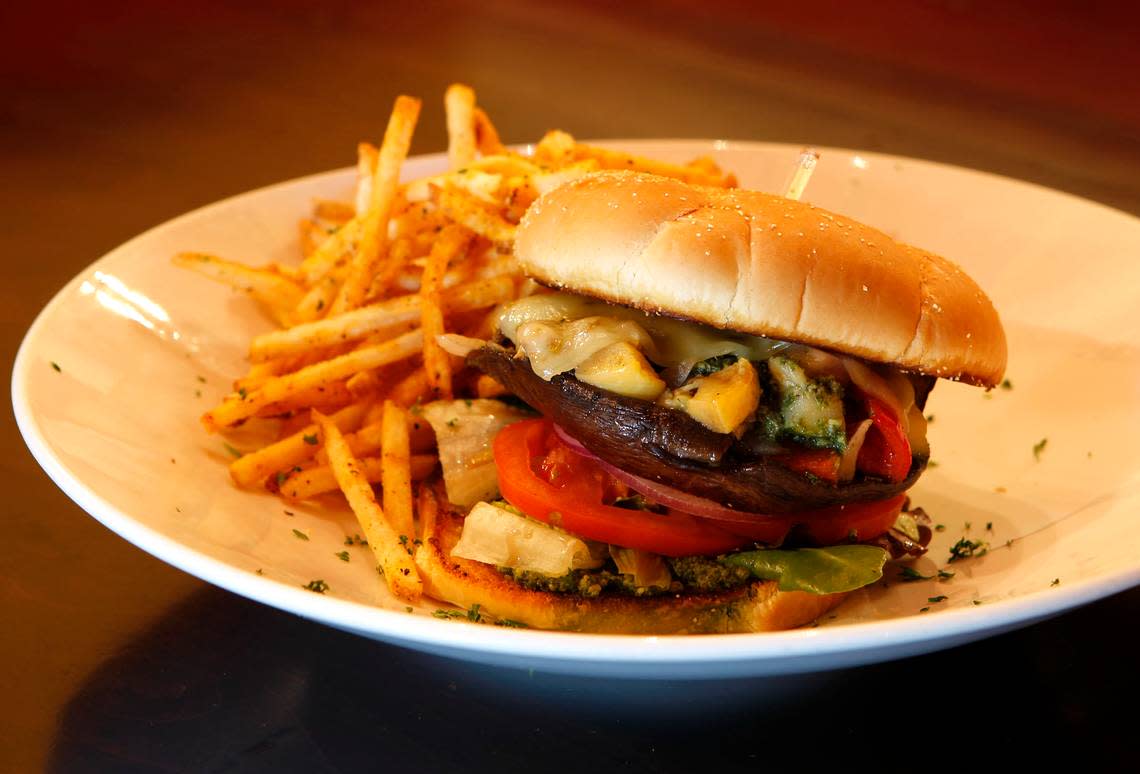 The portobello sandwich was a favorite on the menu at Saul Good Restaurant & Pub when it opened in 2008 near Fayette Mall. It had a bit of pesto and was served with thin fries.